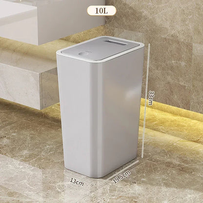 10L Pop-Up Lid Bathroom Waste Bin – view 8
