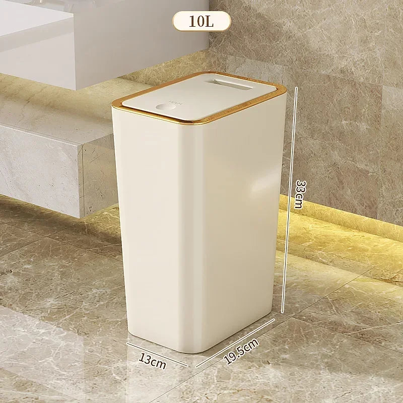 10L Pop-Up Lid Bathroom Waste Bin – view 9