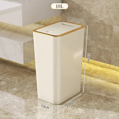 10L Pop-Up Lid Bathroom Waste Bin – view 9