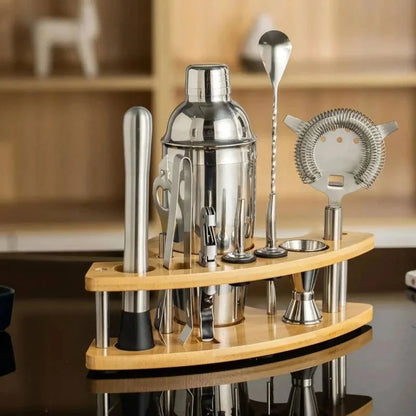 11-Piece Stainless Steel Bartender Set