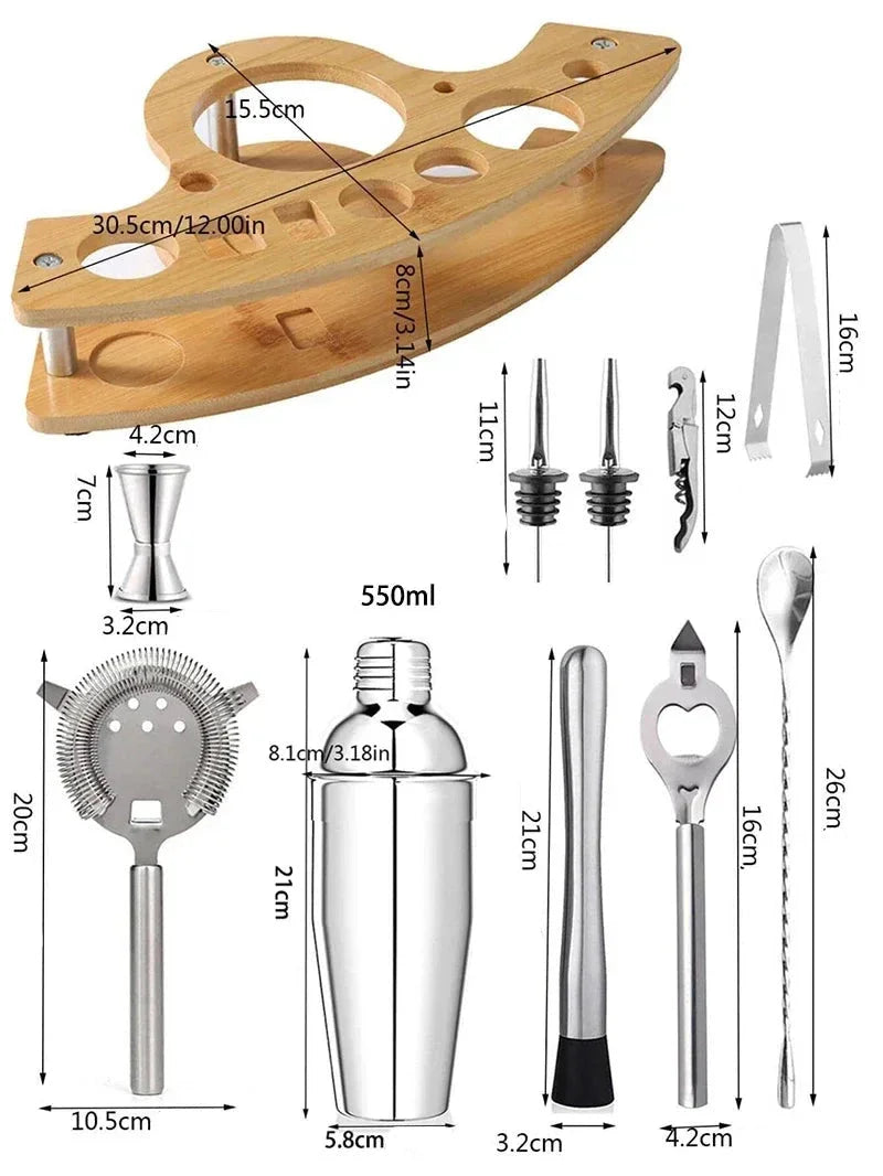 11-Piece Stainless Steel Bartender Set – view 8