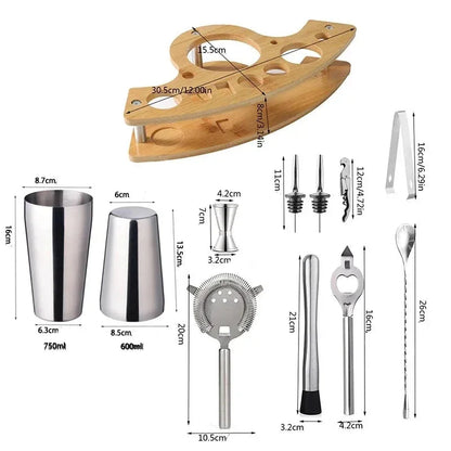 11-Piece Stainless Steel Bartender Set – view 9