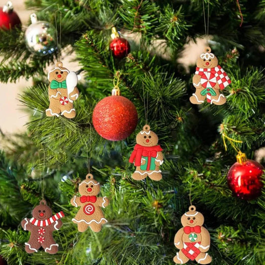 12-Piece Gingerbread Christmas Ornament Set