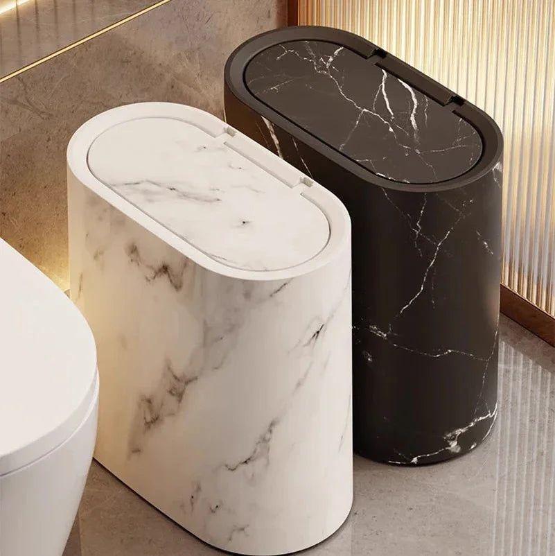 12L Wall-Mounted Pop-Up Lid Bin