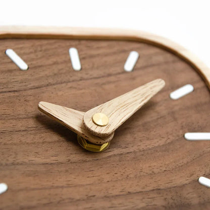 13.4cm Nordic Black Wooden Desk Clock – view 3