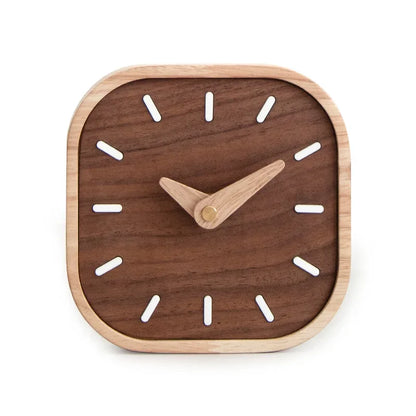 13.4cm Nordic Black Wooden Desk Clock – view 5