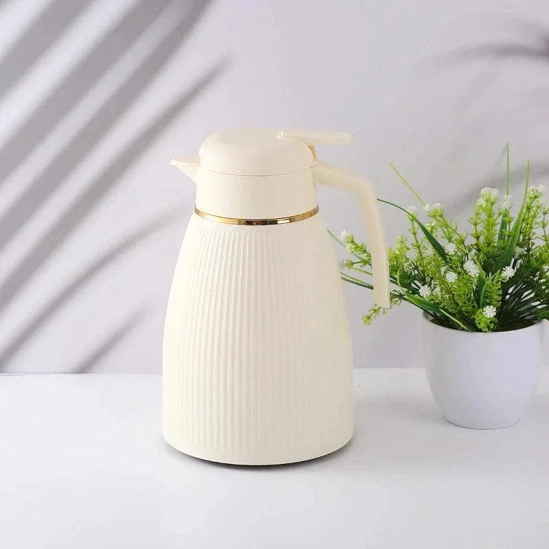 1L Stainless Steel Thermal Carafe with Glass Liner