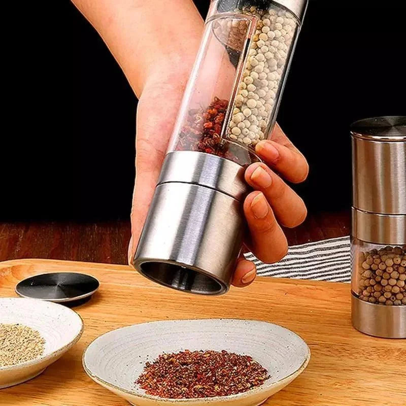 2-in-1 stainless steel manual spice grinder – view 5