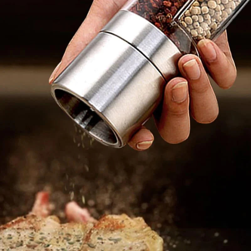 2-in-1 stainless steel manual spice grinder – view 7