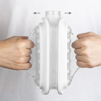2-in-1 water bottle with round ice mould – view 7