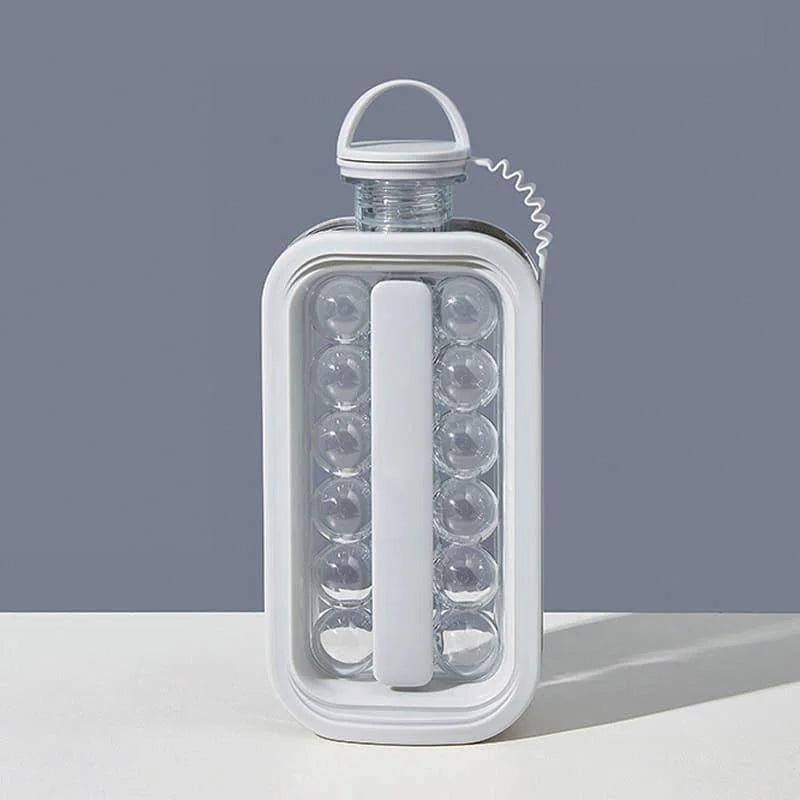 2-in-1 water bottle with round ice mould – view 9