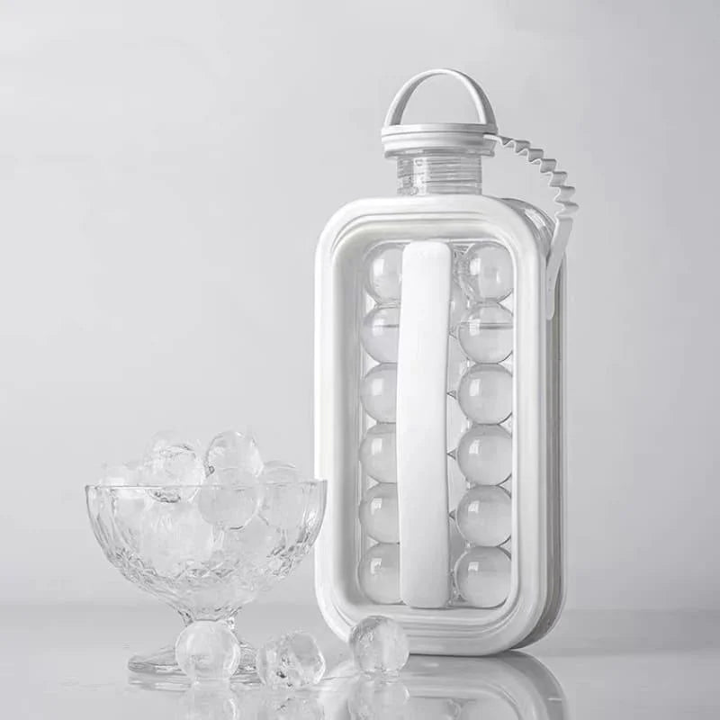 2-in-1 water bottle with round ice mould – view 10