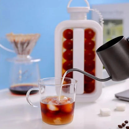2-in-1 water bottle with round ice mould – view 11