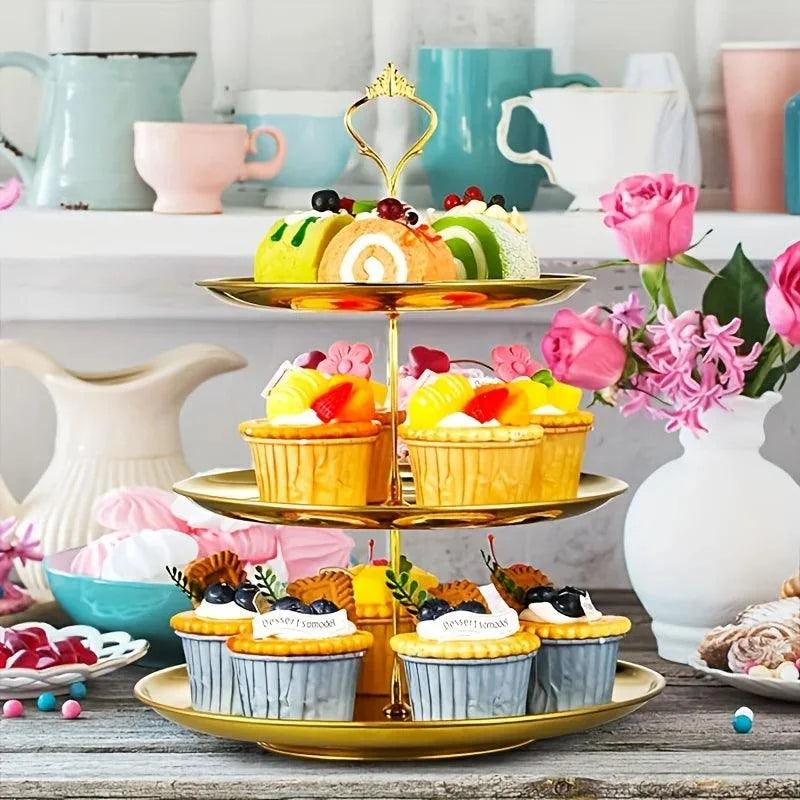 2- or 3-Tier Stainless Steel Serving Stand – view 4