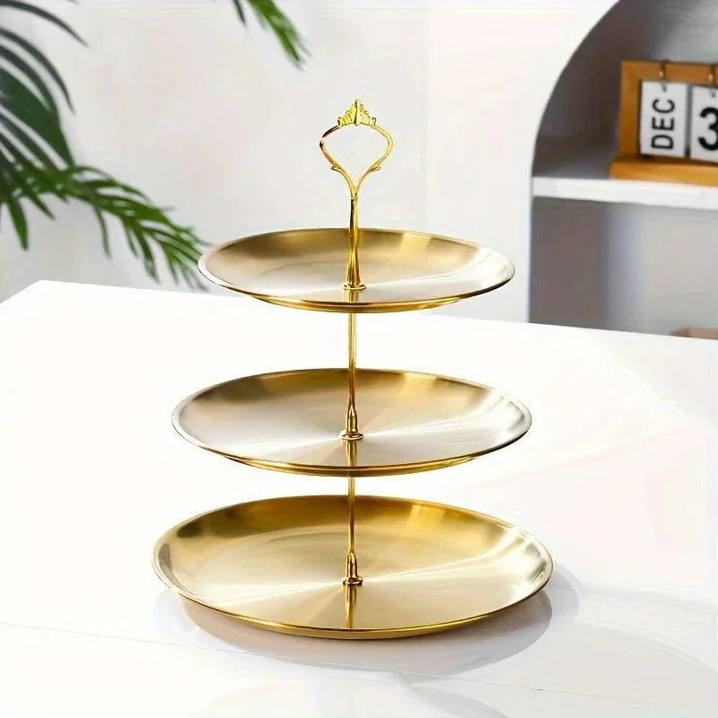 2- or 3-Tier Stainless Steel Serving Stand – view 5