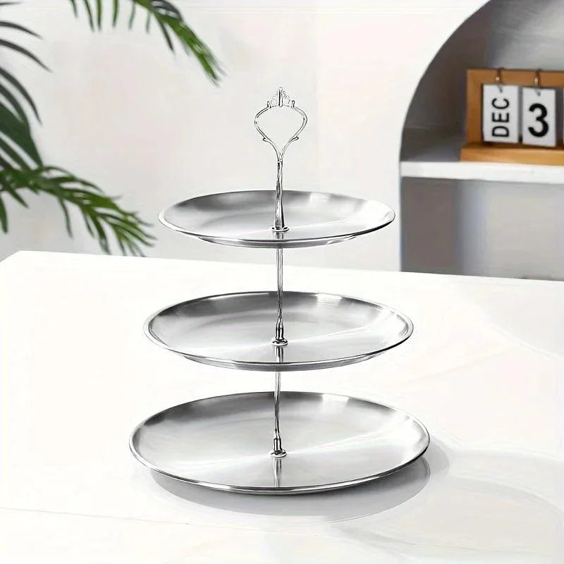 2- or 3-Tier Stainless Steel Serving Stand – view 8