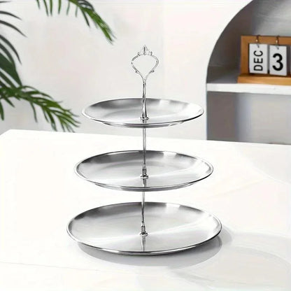 2- or 3-Tier Stainless Steel Serving Stand – view 8