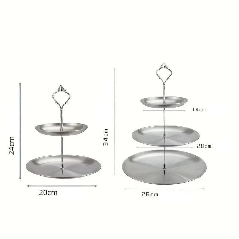 2- or 3-Tier Stainless Steel Serving Stand – view 11