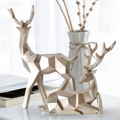 2-piece resin deer statue set – view 8
