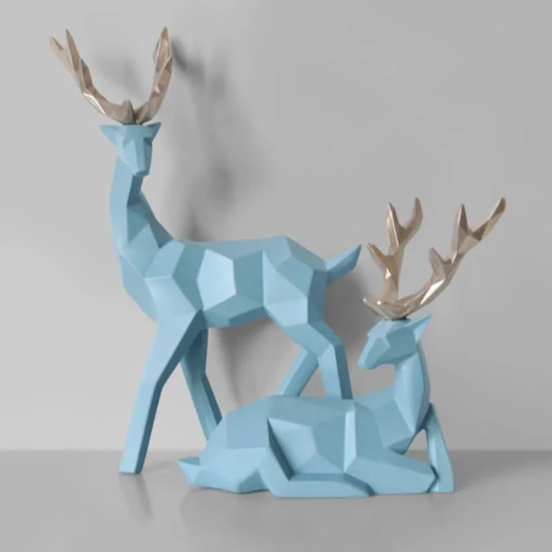 2-piece resin deer statue set – view 15