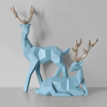 2-piece resin deer statue set – view 15