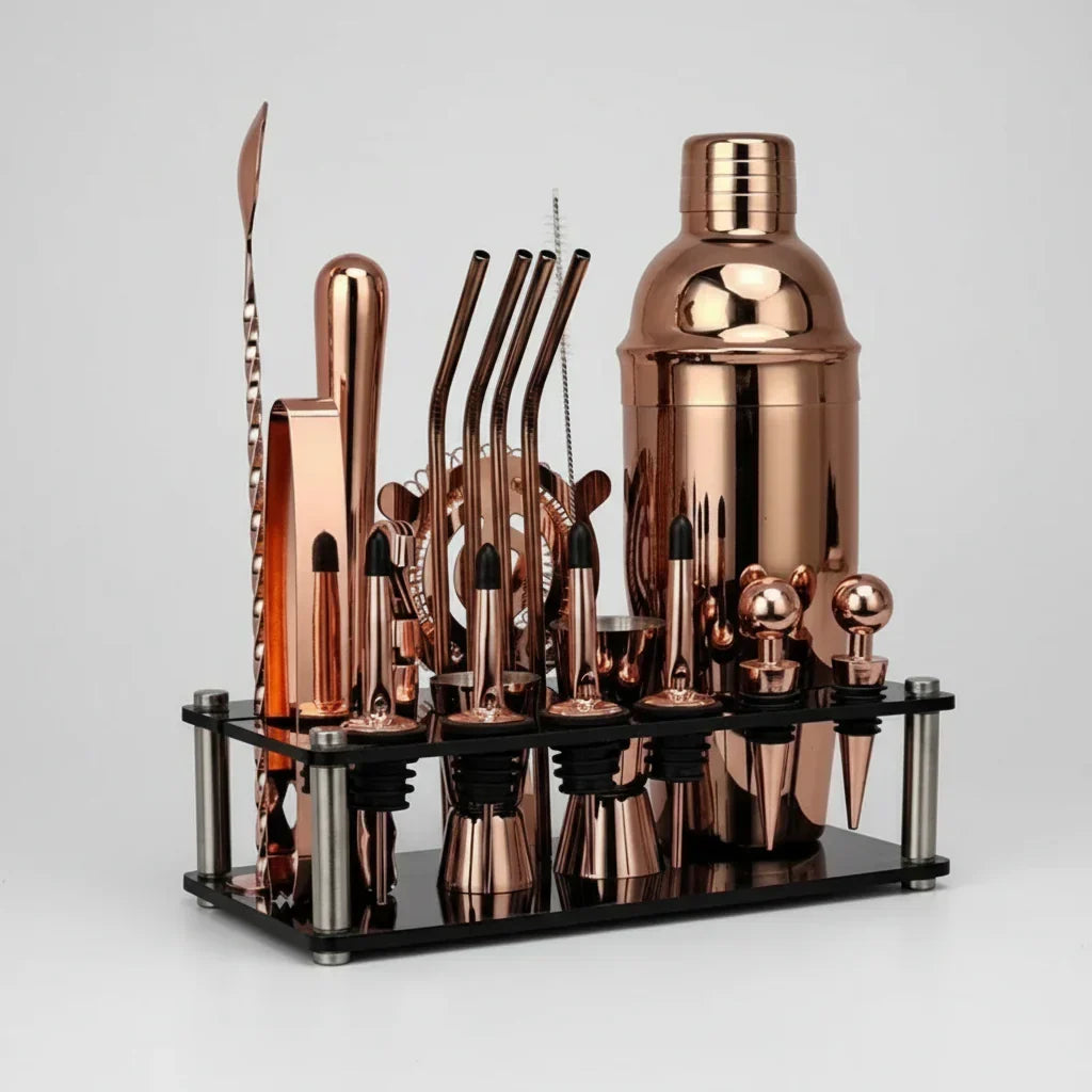 20-Piece Stainless Steel Bartender Set – Boston or Cobbler – view 9