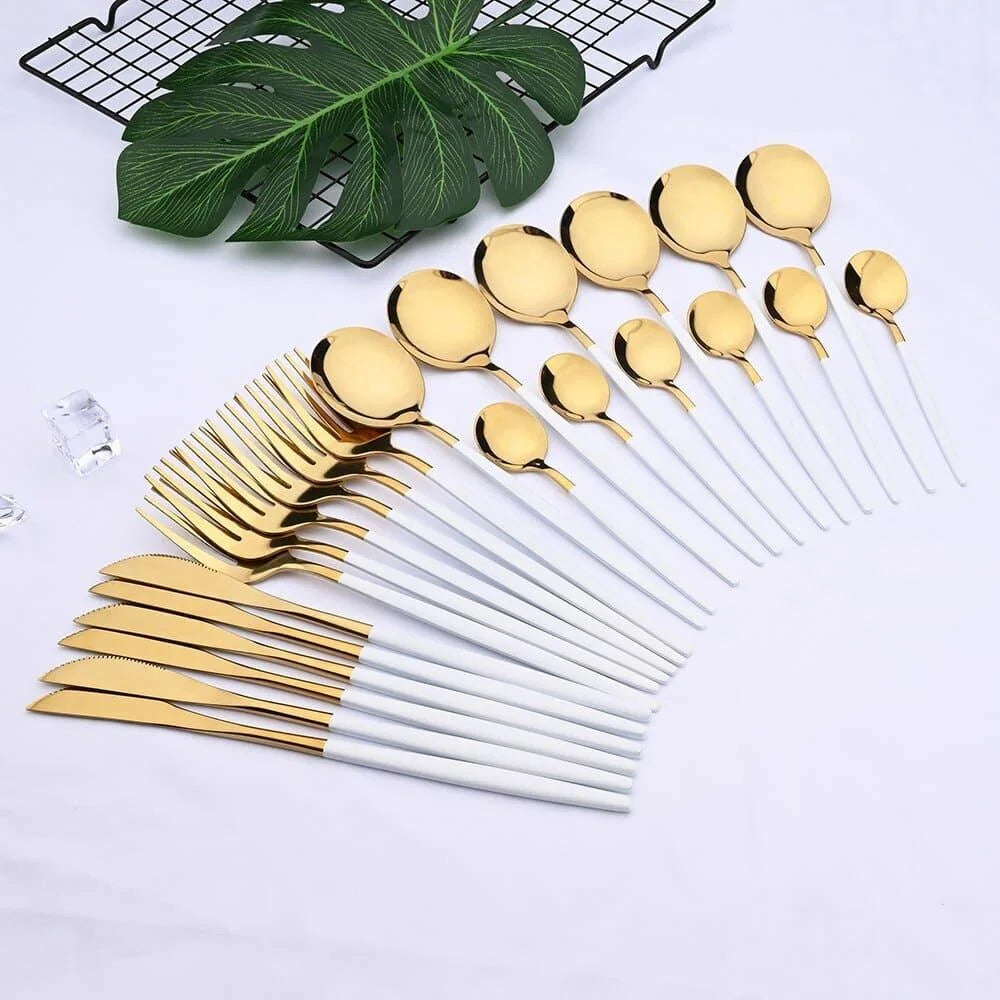24-piece stainless steel flatware set with case – view 6