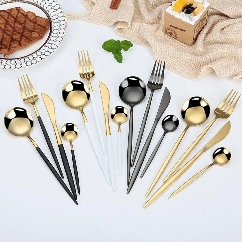24-piece stainless steel flatware set with case – view 9