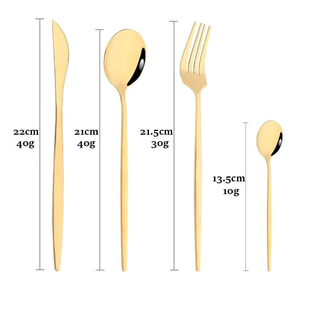 24-piece stainless steel flatware set with case – view 11