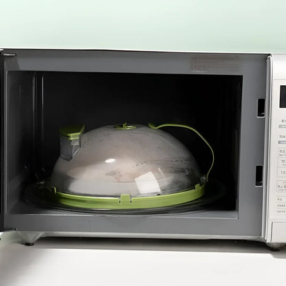26cm Microwave Splatter Cover with Water Reservoir – view 2