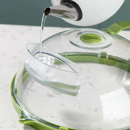 26cm Microwave Splatter Cover with Water Reservoir – view 8