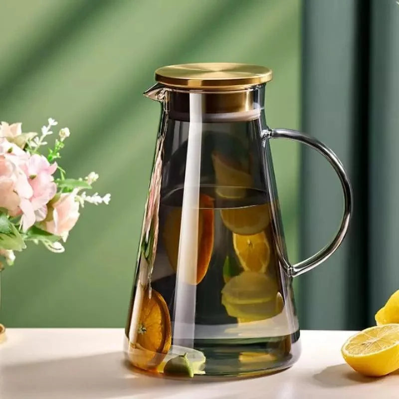 2L borosilicate glass serving pitcher – view 5