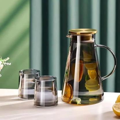 2L borosilicate glass serving pitcher – view 8