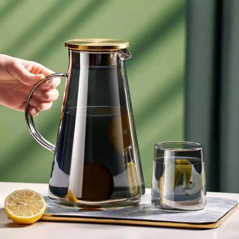 2L borosilicate glass serving pitcher – view 9