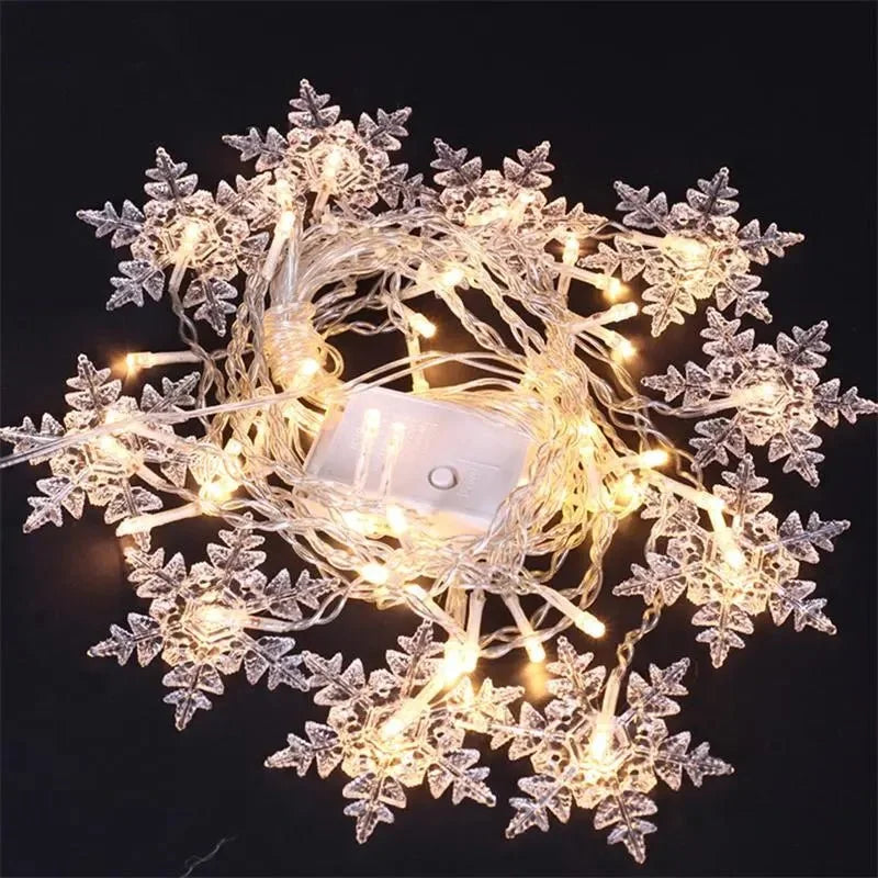 3.2m Snowflake LED Curtain Lights – 8 Modes – view 2