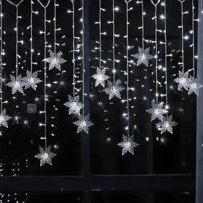 3.2m Snowflake LED Curtain Lights – 8 Modes – view 4