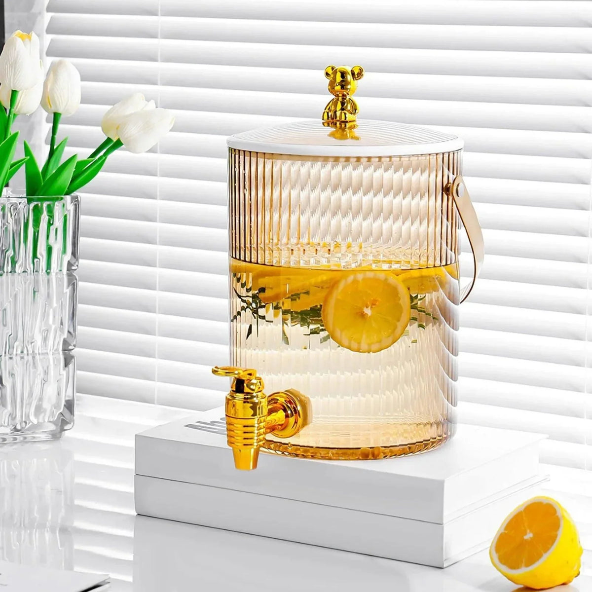 3.6L Clear Beverage Dispenser with Carry Handle