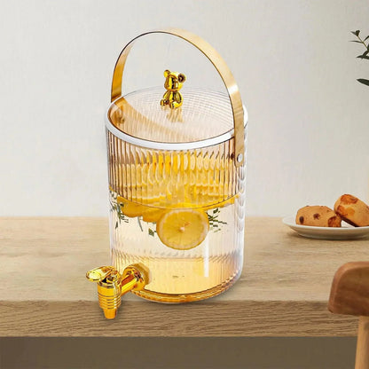 3.6L Clear Beverage Dispenser with Carry Handle – view 3