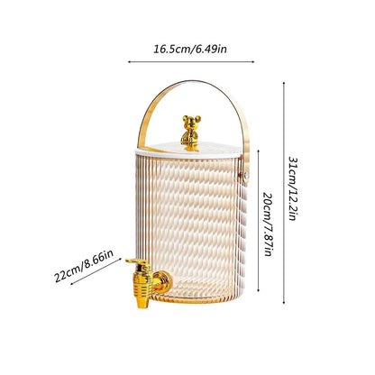 3.6L Clear Beverage Dispenser with Carry Handle – view 5