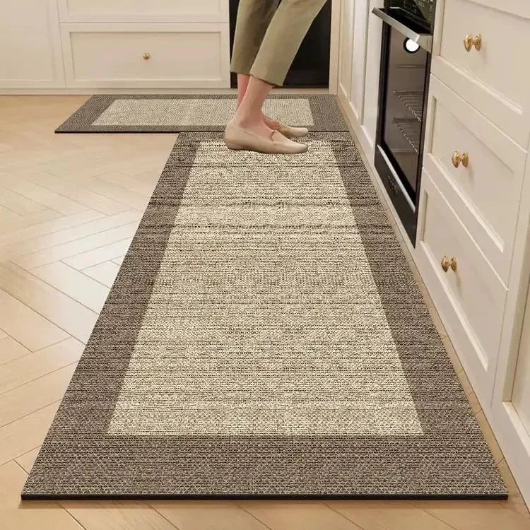 3-Layer Linen-Effect Absorbent Non-Slip Kitchen Mat – view 5
