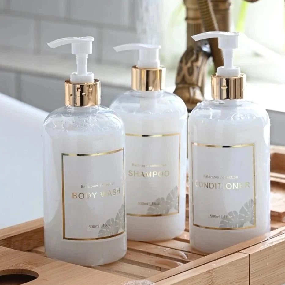 3-Piece 500ml Liquid Soap Dispenser Set