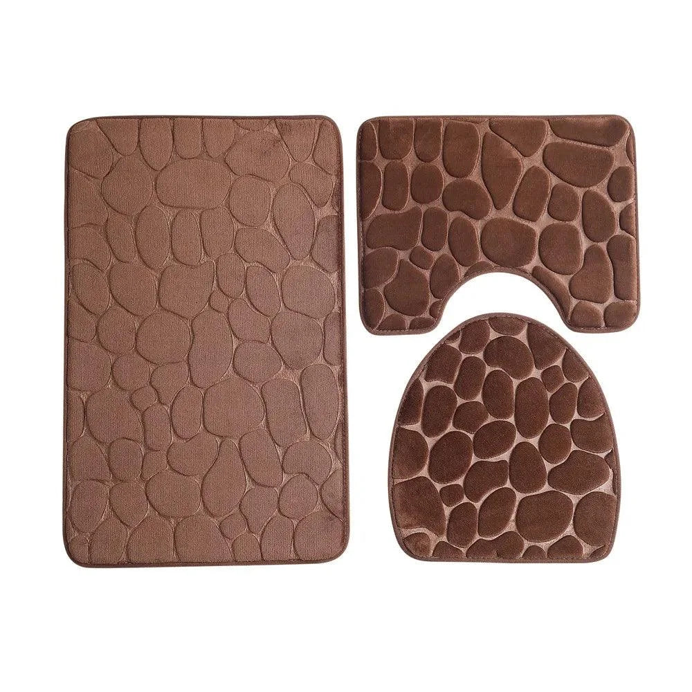 3-Piece Absorbent Non-Slip Bathroom Mat Set – view 9