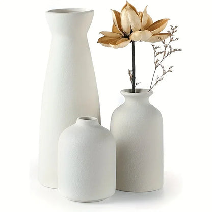 3-Piece Rustic Ceramic Vase Set – view 5