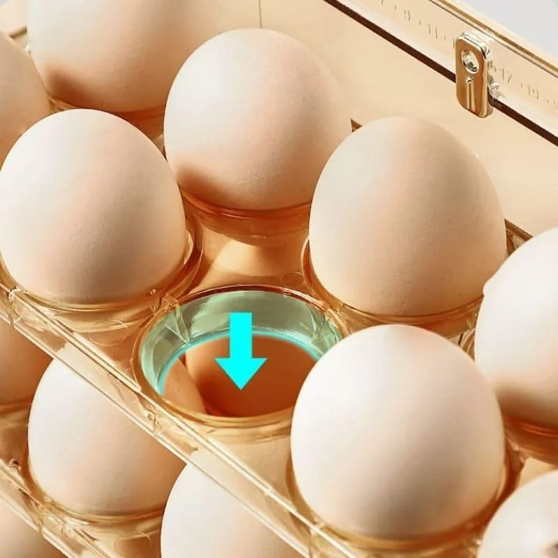 3-tier refrigerator egg holder with 34 compartments – view 3