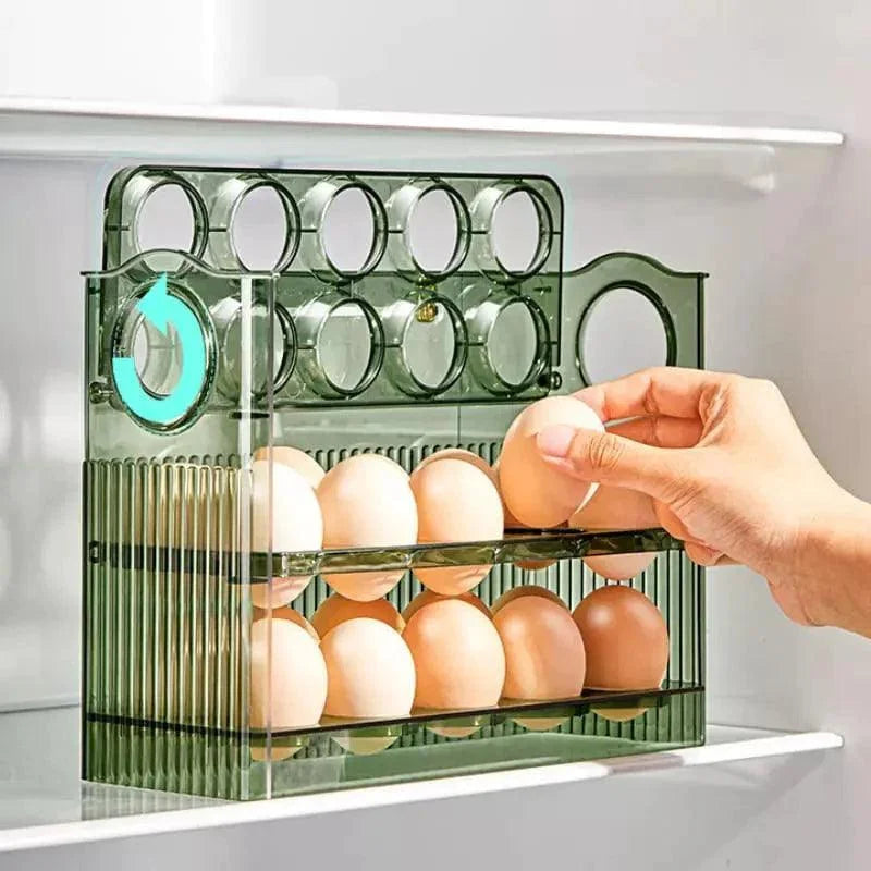 3-tier refrigerator egg holder with 34 compartments – view 4