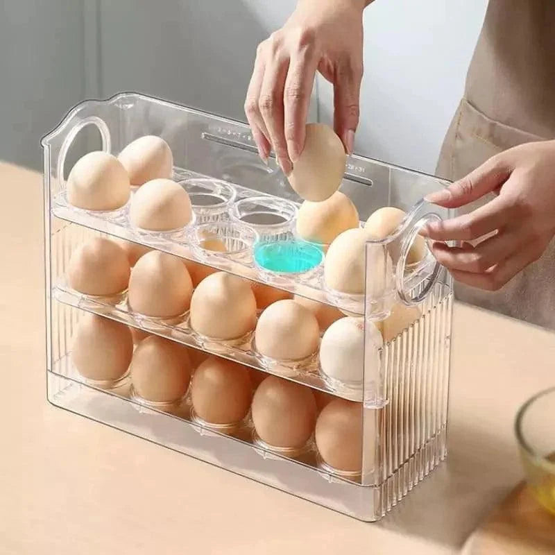 3-tier refrigerator egg holder with 34 compartments – view 6
