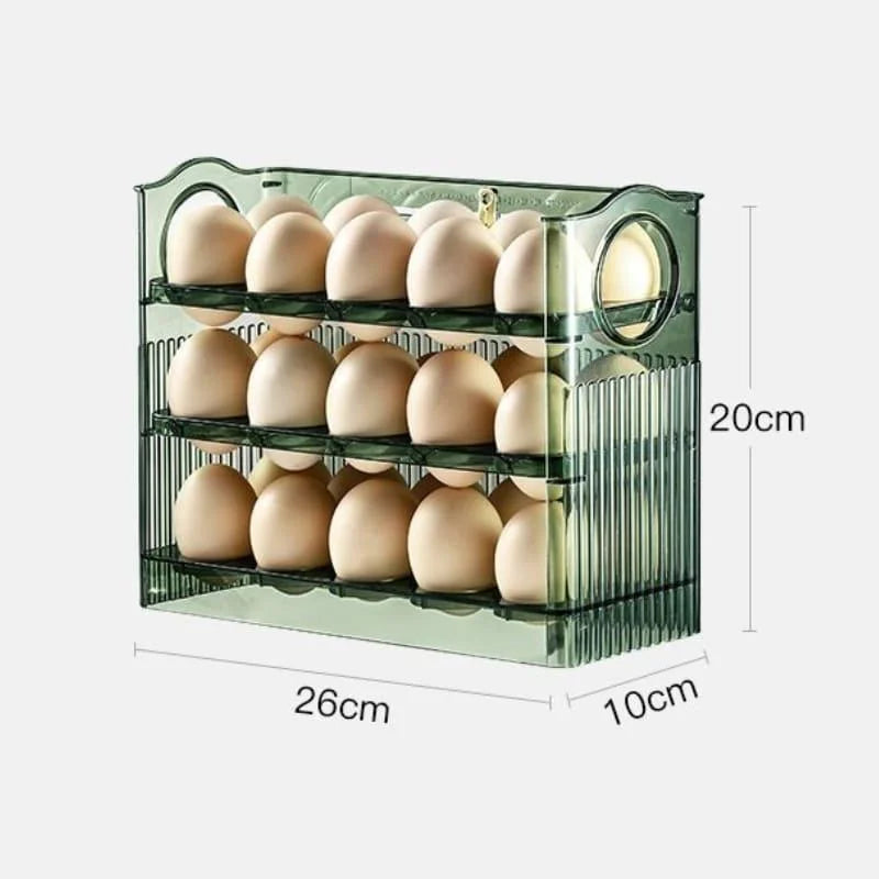 3-tier refrigerator egg holder with 34 compartments – view 12