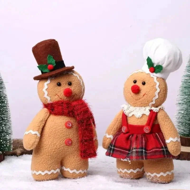 30cm Christmas Gingerbread Plush Decoration