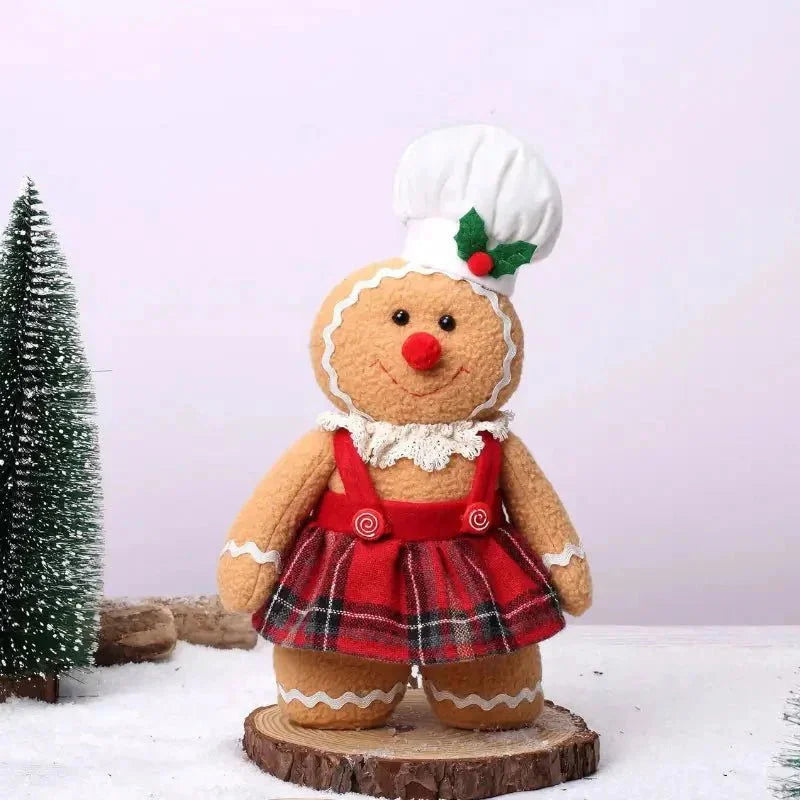 30cm Christmas Gingerbread Plush Decoration – view 2
