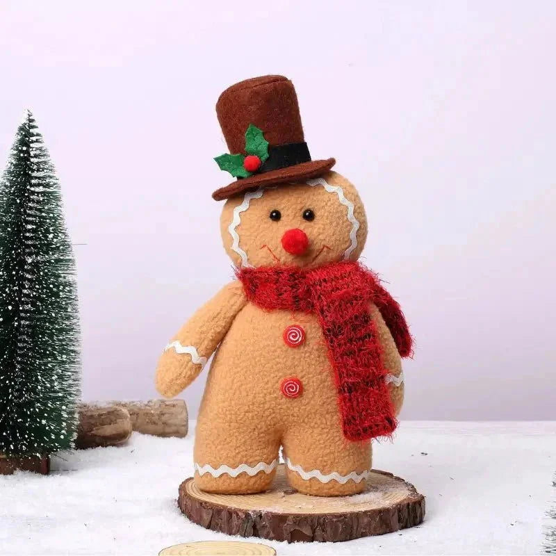 30cm Christmas Gingerbread Plush Decoration – view 3